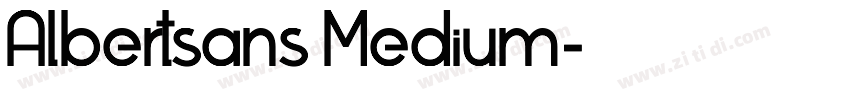 Albertsans Medium字体转换